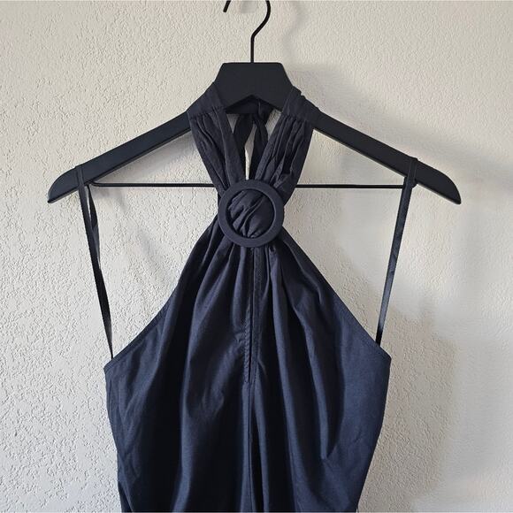 STAUD Kai Halter Dress in Black - Picture 8 of 14